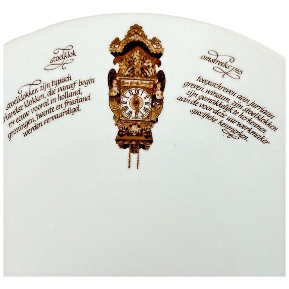 2 Mitterteich Porzellan Salad Side Plates Clock Pattern 7 3/4 IN Germany Vintage - Picture 3 of 7